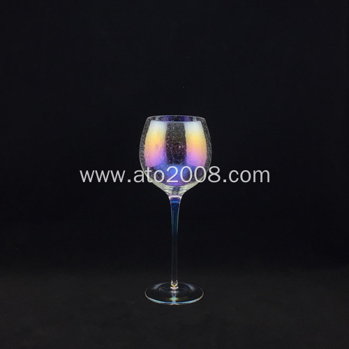 Bubble colorful wine glass set